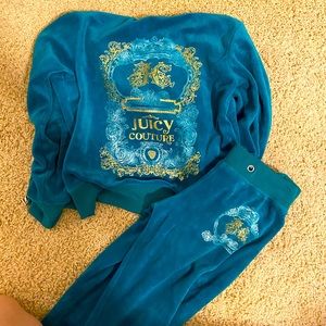 Juicy Couture teal tracksuit